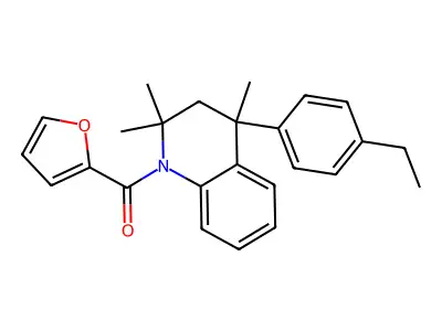 4-(4-Ethylphenyl)-1-(2-furoyl)-2,2,4-trimethyl-1,2,3,4-tetrahydroquinoline structure