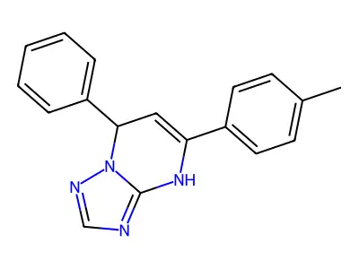 5-(4-Methylphenyl)-7-phenyl-4,7-dihydro(1,2,4)triazolo(1,5-A)pyrimidine structure