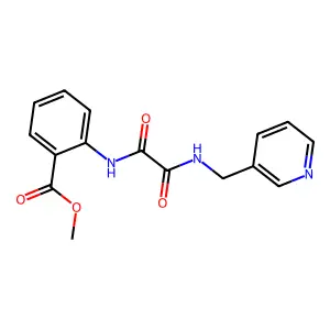 methyl 2-{[N-(3-pyridylmethyl)carbamoyl]carbonylamino}benzoate structure