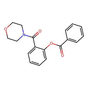 2-(4-Morpholinylcarbonyl)phenyl benzoate structure