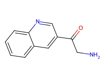 2-Amino-1-(quinolin-3-yl)ethan-1-one structure