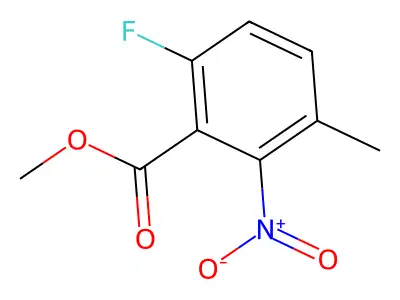 Methyl 6-fluoro-3-methyl-2-nitrobenzoate structure