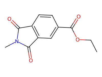 Ethyl 2-methyl-1,3-dioxo-2,3-dihydro-1H-isoindole-5-carboxylate structure