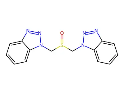 1-(Benzotriazol-1-ylmethylsulfinylmethyl)benzotriazole structure