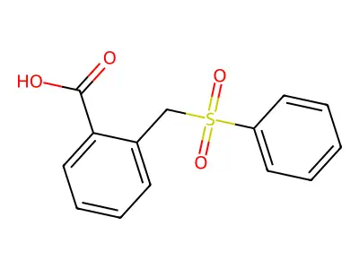 2-[(Benzenesulfonyl)methyl]benzoic acid structure