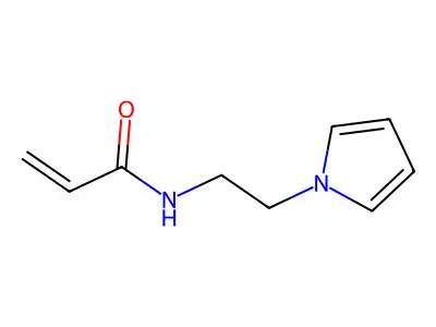 N-(2-pyrrol-1-ylethyl)prop-2-enamide structure