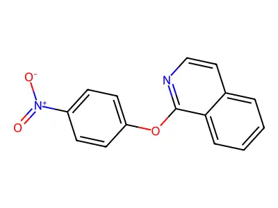 1-(4-Nitrophenoxy)isoquinoline structure