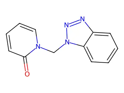 1-(Benzotriazol-1-ylmethyl)pyridin-2-one structure