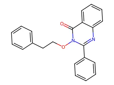 2-Phenyl-3-(2-phenylethoxy)-3,4-dihydroquinazolin-4-one structure