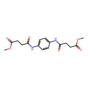 Methyl 4-{4-[(4-methoxy-4-oxobutanoyl)amino]anilino}-4-oxobutanoate structure