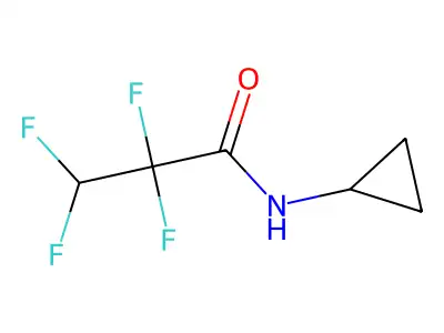N-cyclopropyl-2,2,3,3-tetrafluoropropanamide structure