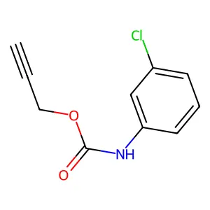 prop-2-ynyl N-(3-chlorophenyl)carbamate structure