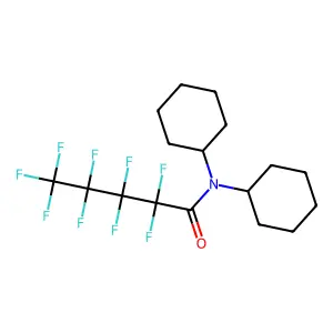 N,N-Dicyclohexyl-2,2,3,3,4,4,5,5,5-nonafluoropentanamide structure