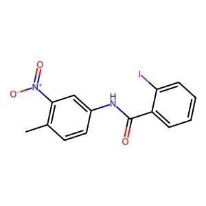 2-iodo-N-(4-methyl-3-nitrophenyl)benzamide structure