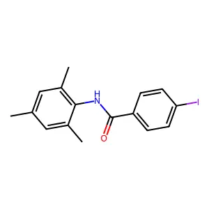 4-iodo-N-(2,4,6-trimethylphenyl)benzamide structure