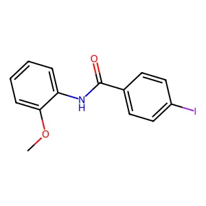 4-iodo-N-(2-methoxyphenyl)benzamide structure