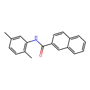N-(2,5-dimethylphenyl)naphthalene-2-carboxamide structure