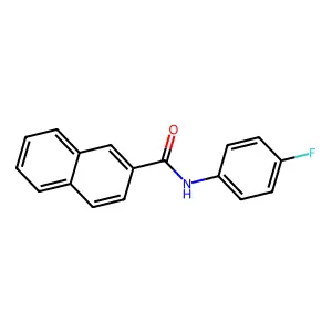 N-(4-fluorophenyl)naphthalene-2-carboxamide structure