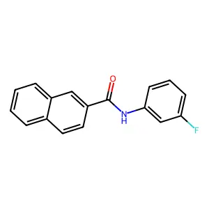 N-(3-fluorophenyl)-2-naphthamide structure