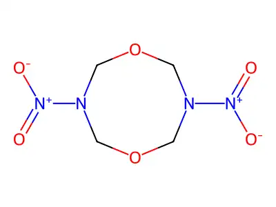 3,7-dinitro-1,5,3,7-dioxadiazocane structure