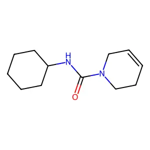 N-cyclohexyl-3,6-dihydro-2H-pyridine-1-carboxamide structure