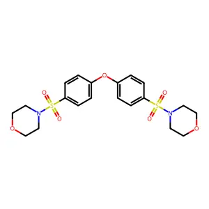 4-{4-[4-(Morpholine-4-sulfonyl)phenoxy]benzenesulfonyl}morpholine structure