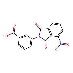 3-(4-nitro-1,3-dioxo-1,3-dihydro-2H-isoindol-2-yl)benzoic acid structure