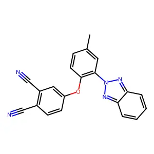 4-[2-(Benzotriazol-2-yl)-4-methylphenoxy]benzene-1,2-dicarbonitrile structure