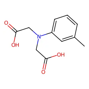 2,2'-[(3-Methylphenyl)imino]diacetic acid structure