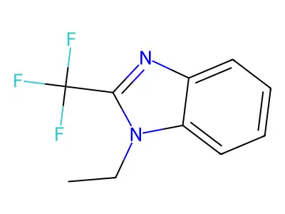 1-Ethyl-2-(trifluoromethyl)benzimidazole structure