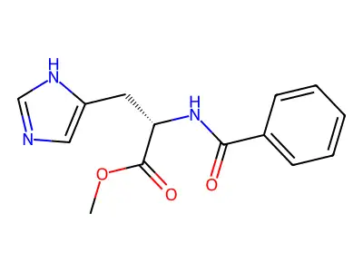 methyl 2-benzamido-3-(1H-imidazol-5-yl)propanoate structure