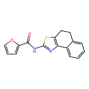 N2-(4,5-dihydronaphtho[1,2-d][1,3]thiazol-2-yl)-2-furamide structure