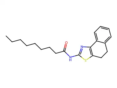 N-(4,5-Dihydronaphtho[1,2-d]thiazol-2-yl)nonanamide structure