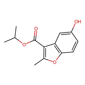 Propan-2-yl 5-hydroxy-2-methyl-1-benzofuran-3-carboxylate structure
