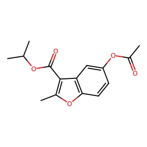 Propan-2-yl 5-(acetyloxy)-2-methyl-1-benzofuran-3-carboxylate structure
