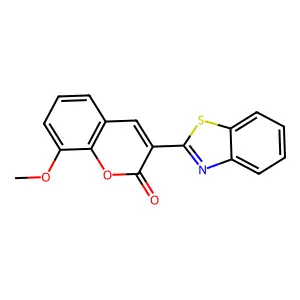 3-(1,3-Benzothiazol-2-yl)-8-methoxychromen-2-one structure