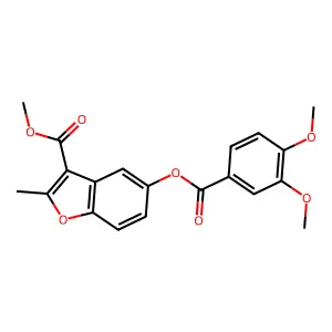 3-(Methoxycarbonyl)-2-methylbenzo[b]furan-5-yl 3,4-dimethoxybenzoate structure
