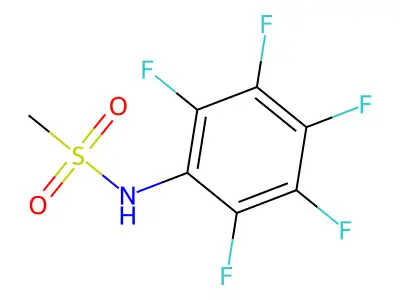 N-(2,3,4,5,6-pentafluorophenyl)methanesulfonamide structure