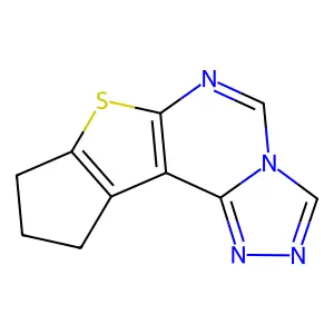 9,10-dihydro-8H-cyclopenta[4,5]thieno[3,2-e][1,2,4]triazolo[4,3-c]pyrimidine structure