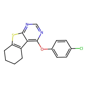 4-(4-Chlorophenoxy)-5,6,7,8-tetrahydro[1]benzothieno[2,3-d]pyrimidine structure