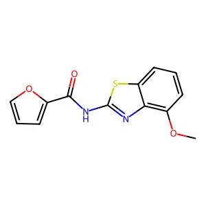 N-(4-methoxy-1,3-benzothiazol-2-yl)furan-2-carboxamide structure