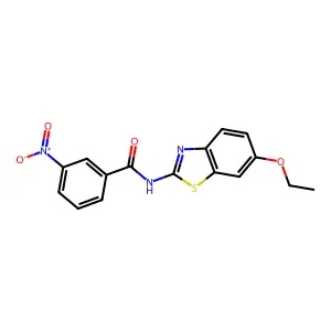 N-(6-ethoxy-1,3-benzothiazol-2-yl)-3-nitrobenzamide structure