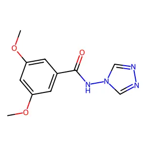 3,5-二甲氧基-N-(1,2,4-三唑-4-基)苯甲酰胺 structure