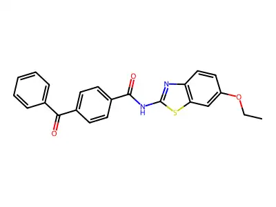 4-benzoyl-N-(6-ethoxy-1,3-benzothiazol-2-yl)benzamide structure