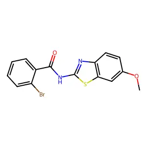 2-bromo-N-(6-methoxy-1,3-benzothiazol-2-yl)benzamide structure