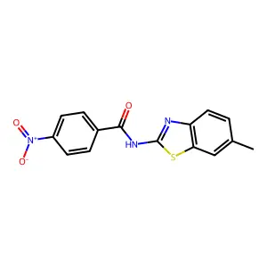 N-(6-Methyl-1,3-benzothiazol-2-yl)-4-nitrobenzamide structure
