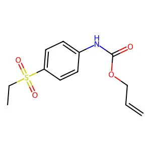 丙烯-2-基N-(4-乙磺酰基苯基)氨基甲酸酯 structure