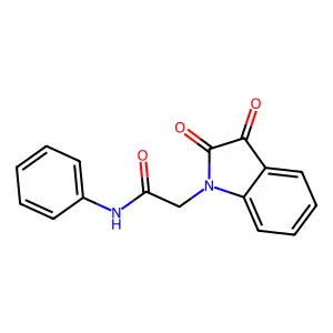 2-(2,3-dioxoindol-1-yl)-N-phenylacetamide structure