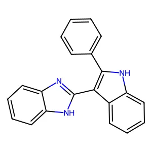 1H-Benzimidazole, 2-(2-phenyl-1H-indol-3-yl)- structure