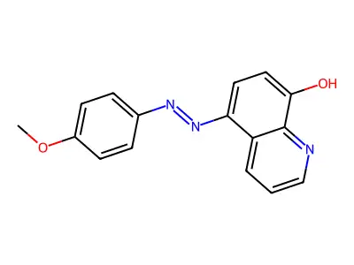 5-(4-Methoxyphenylazo)-8-hydroxyquinoline structure